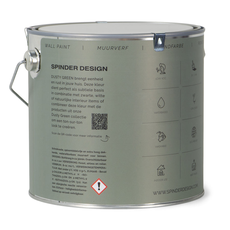 Muurverf Wall Paint dusty green