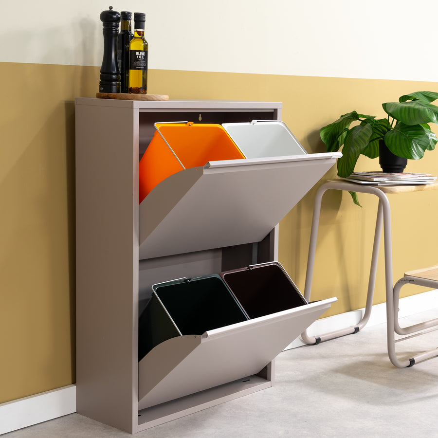 Afvalemmer Gigi 4 taupe