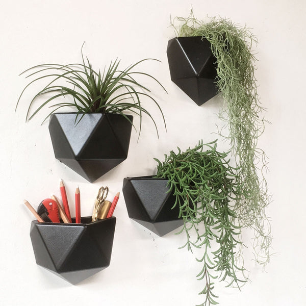 Wandbakje magnetisch zwart