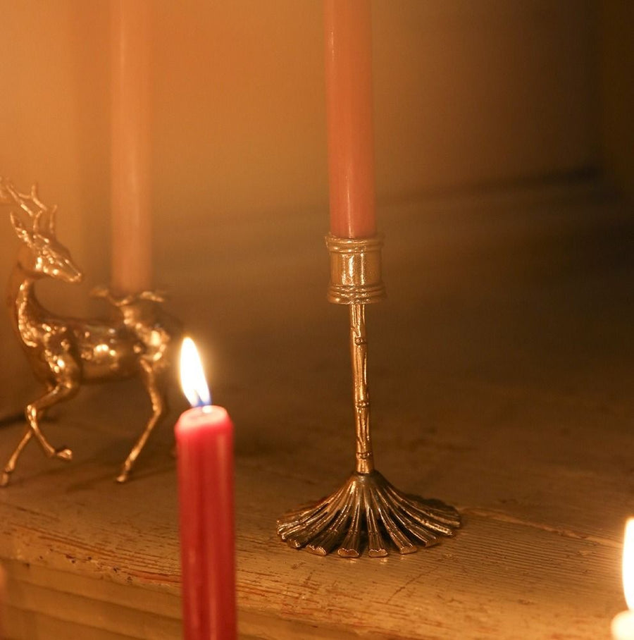 Bamboo Candle Holder Short
