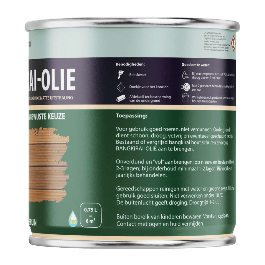 Hermadix bangkirai olie 750 ml