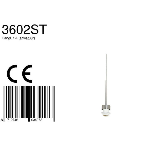Hanglamp 3602ST Staal