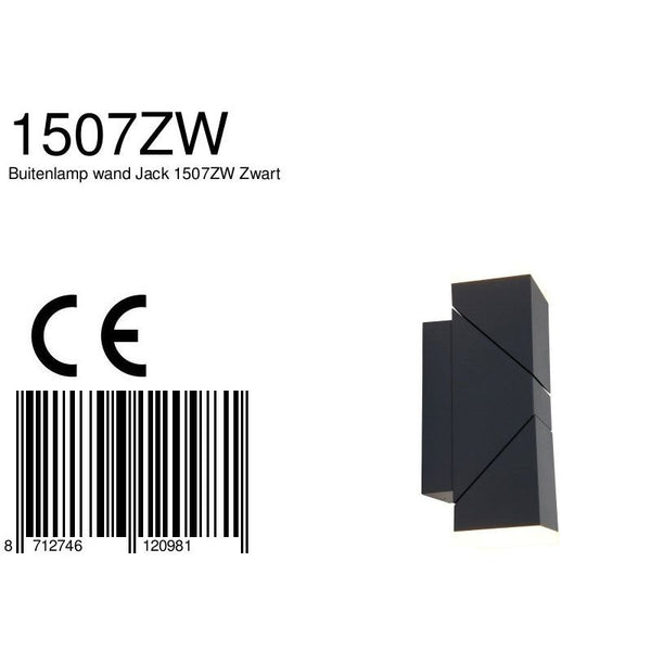 Buitenlamp Jack 1507ZW Zwart