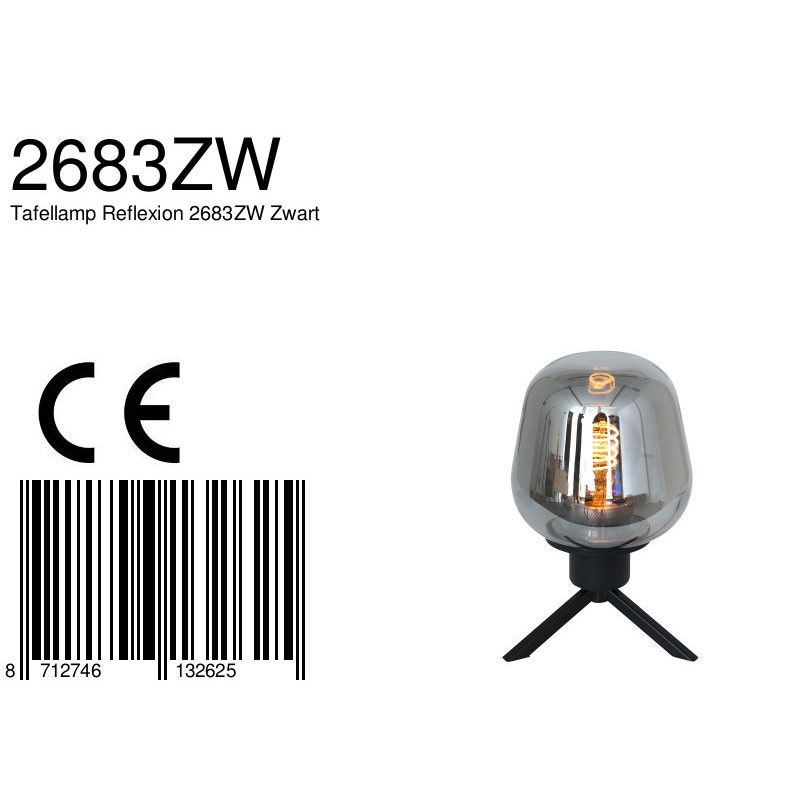 Tafellamp Reflexion 2683ZW Zwart