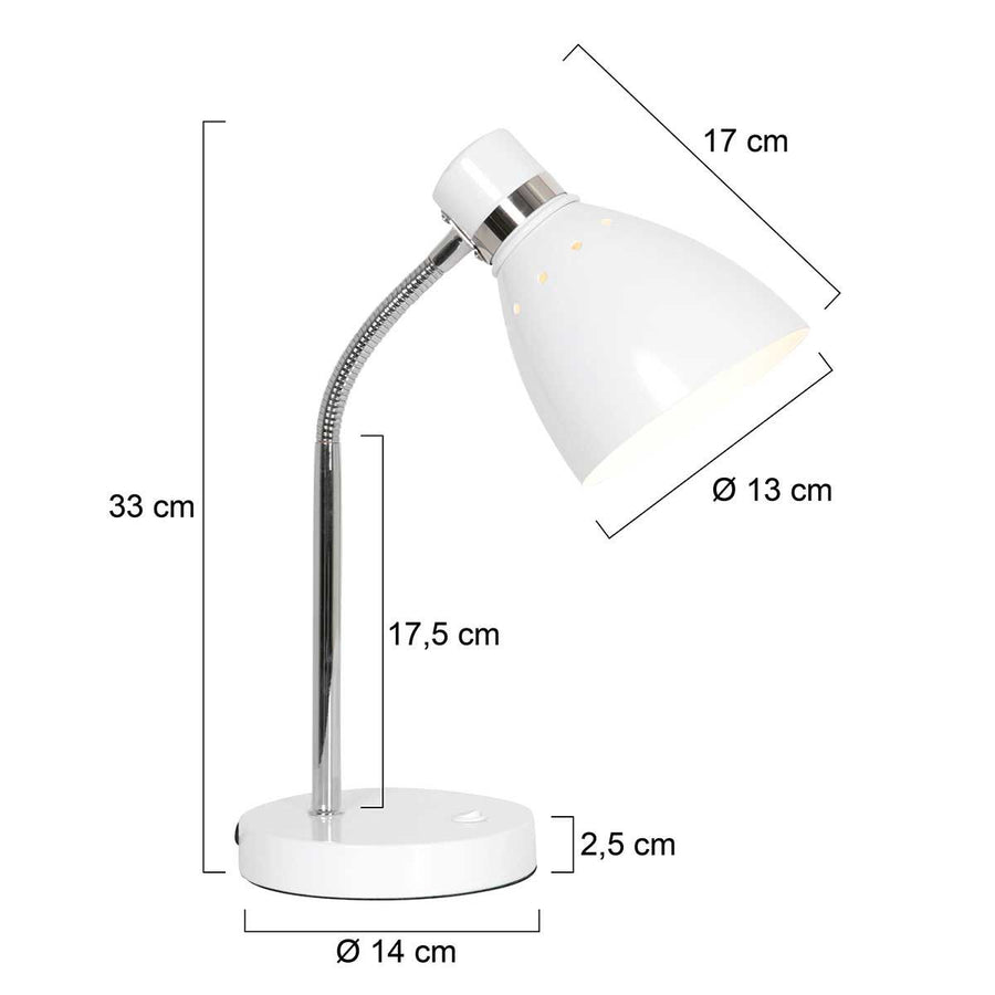 Tafellamp Spring 3391W Wit