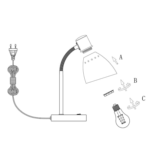 Tafellamp Spring 3391W Wit