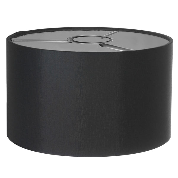 Wandlamp Stang 7200ZW Zwart + Kap Zwart Linnen