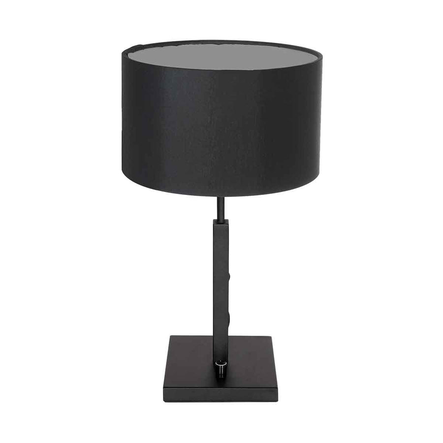 Tafellamp Stang 7197ZW Zwart + Zwart Linnen kap