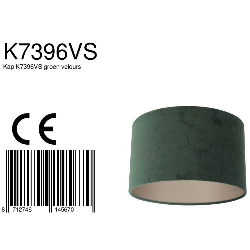 Lampenkap K7396VS Fluweel Groen