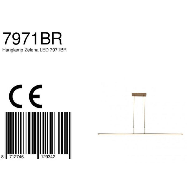 Hanglamp Zelena 7971BR Brons