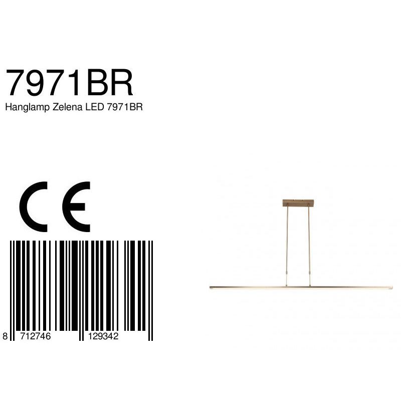 Hanglamp Zelena 7971BR Brons