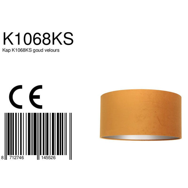 Lampenkap K1068KS Velours Goud
