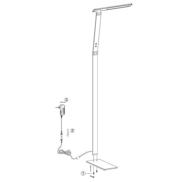 Vloerlamp Serenade 2685ZW Zwart
