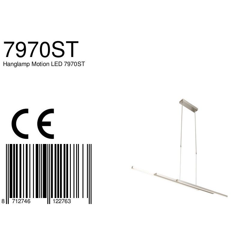 Hanglamp Motion 7970ST Staal