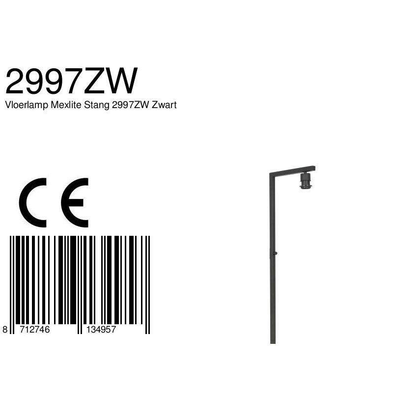 Vloerlamp Stang 2997ZW Zwart