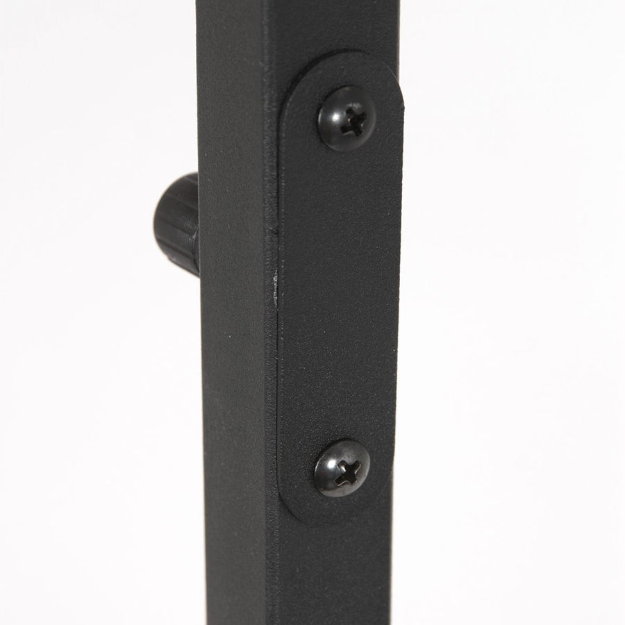 Vloerlamp Stang 8217ZW Zwart + Kap Grijs Linnen