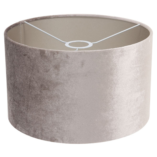 Tafellamp Stang 7122ZW Zwart + Kap Velours Zilver