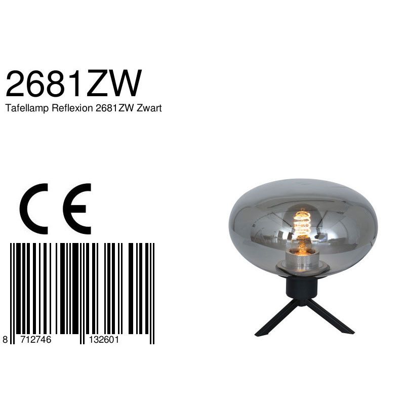 Tafellamp Reflexion 2681ZW Zwart