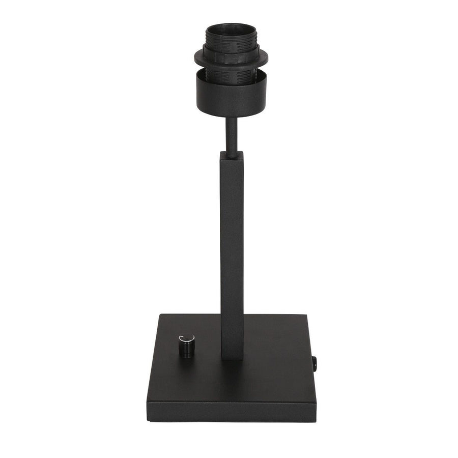 Tafellamp Stang 8164ZW Zwart + Velours Gouden kap