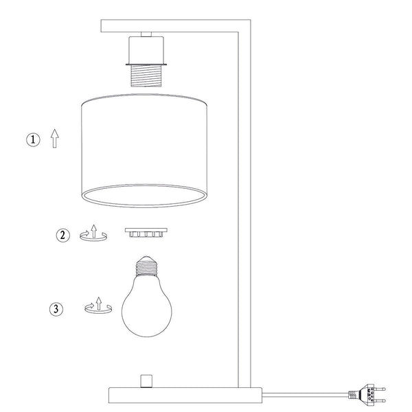 Tafellamp Stang 3332ZW Zwart