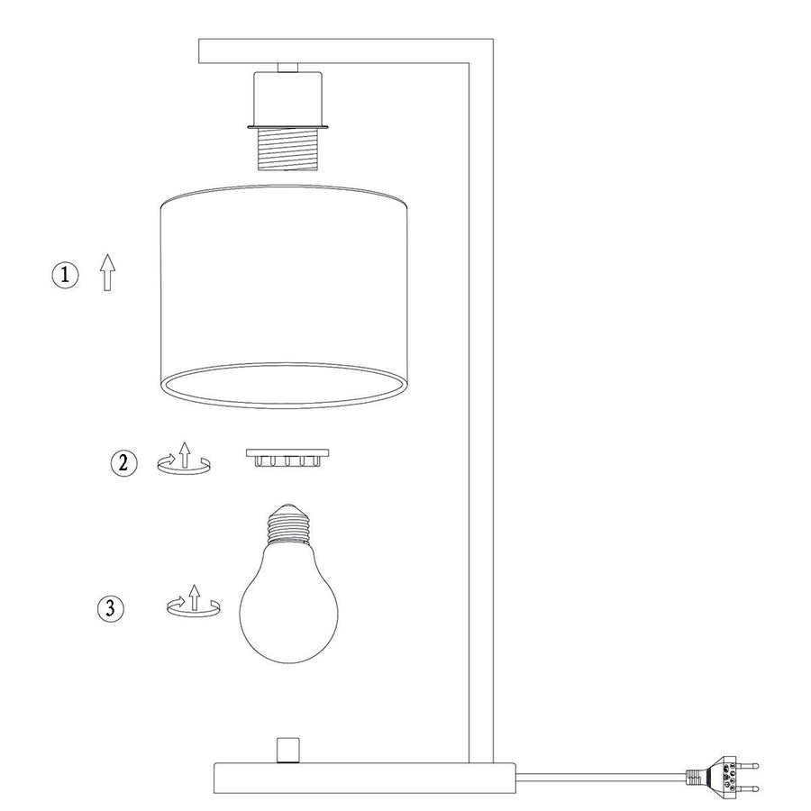 Tafellamp Stang 3332ZW Zwart