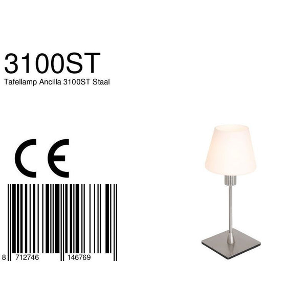 Tafellamp Ancilla 3100ST Staal