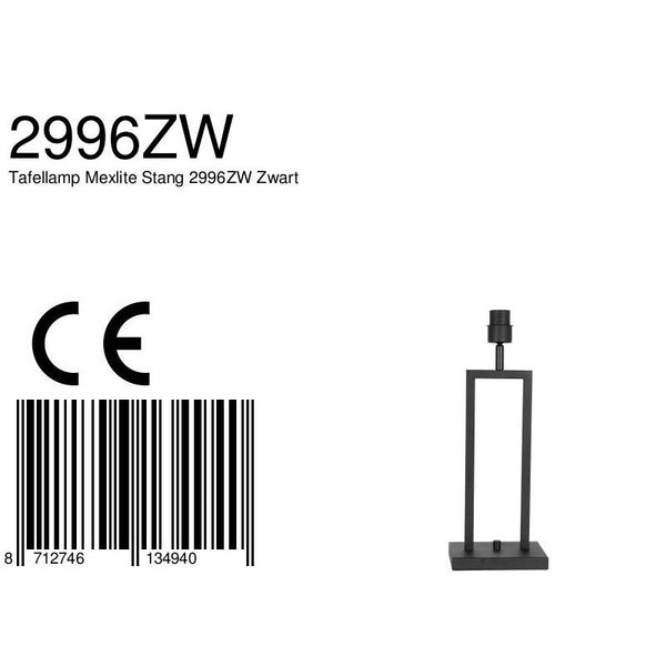 Tafellamp Stang 2996ZW Zwart