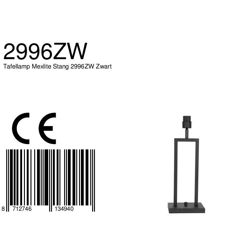Tafellamp Stang 2996ZW Zwart