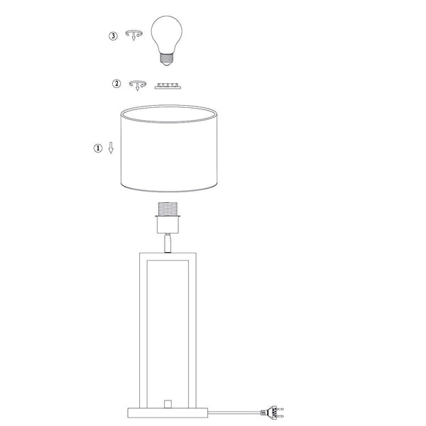 Tafellamp Stang 2996ZW Zwart