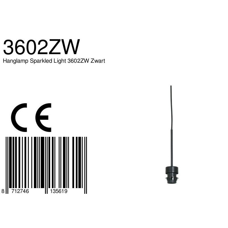 Hanglamp Sparkled Light 3602ZW Zwart