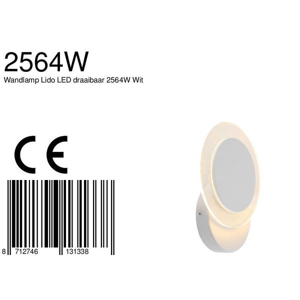 Wandlamp Ceiling & Wall 2564W Wit