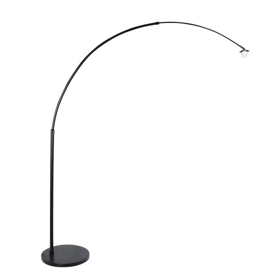 Vloerlamp Sparkled Light 7268ZW+K2001HS Zwart-Zwart/Bruin