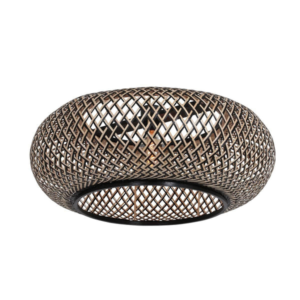 Vloerlamp Sparkled Light 7268ZW+K2001HS Zwart-Zwart/Bruin