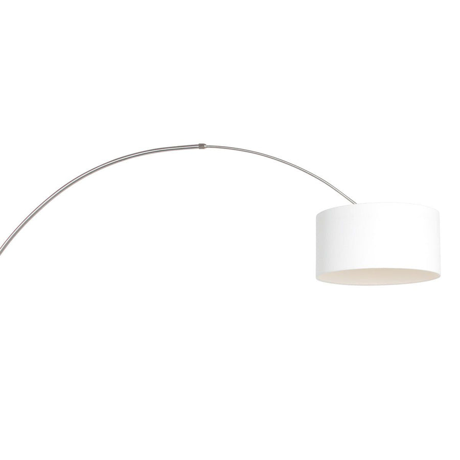 Wandlamp Sparkled Light 1481ST+K1068QS Staal-Wit Linnen