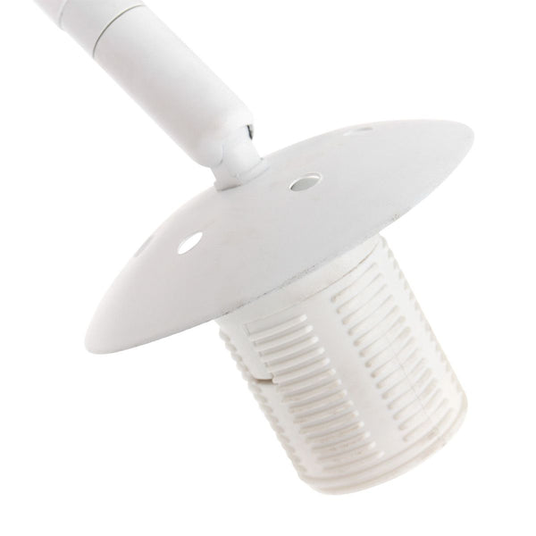 Vloerlamp Sparkled Light 7268W+K1066KS Wit-Fluweel Goud