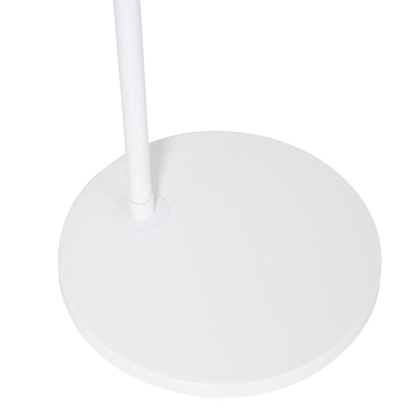 Vloerlamp Sparkled Light 7268W+K1066KS Wit-Fluweel Goud