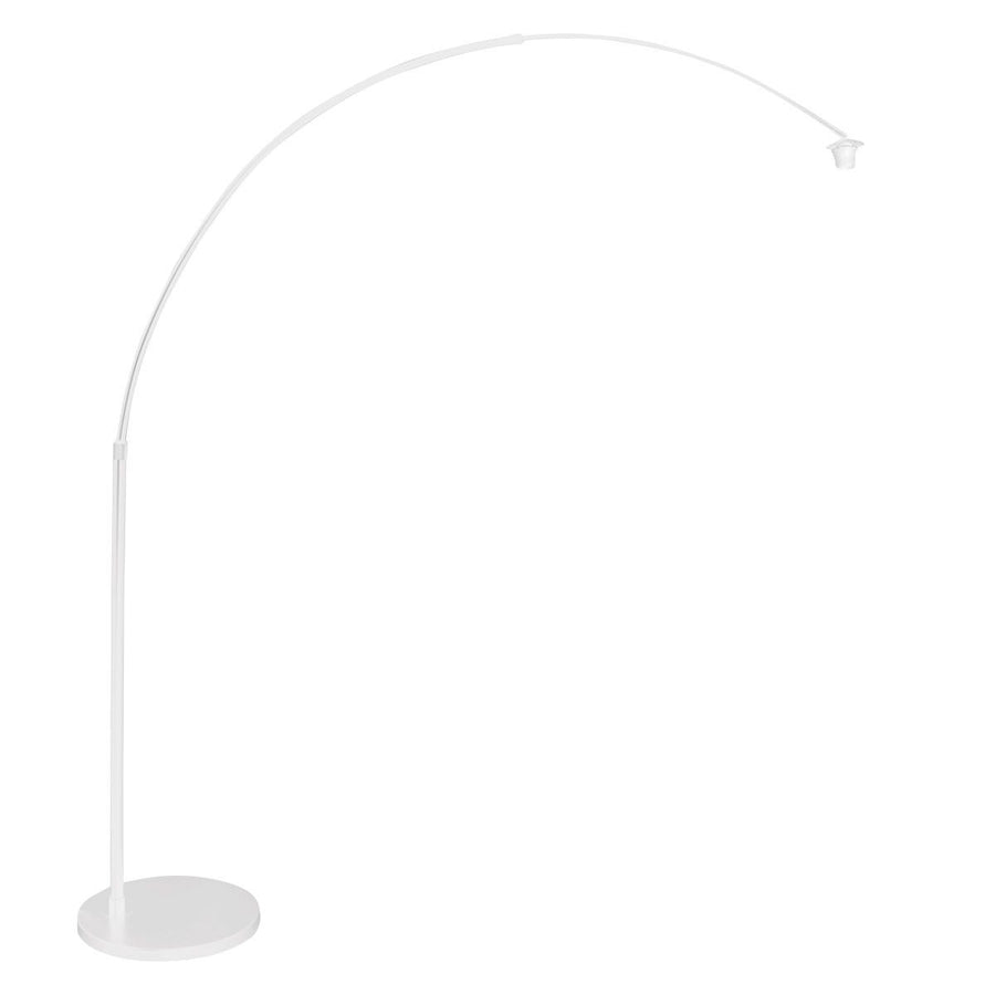 Vloerlamp Sparkled Light 7268W+K1066KS Wit-Fluweel Goud