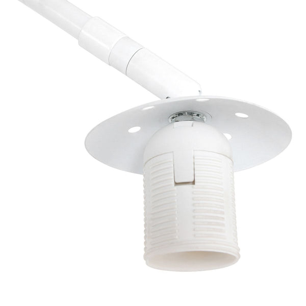 Vloerlamp Sparkled Light 7268W+K1066KS Wit-Fluweel Goud