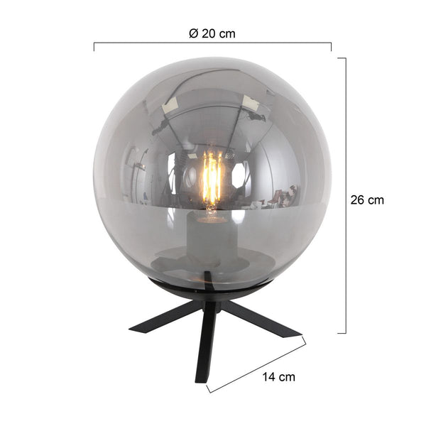 Tafellamp Bollique 3323ZW Zwart