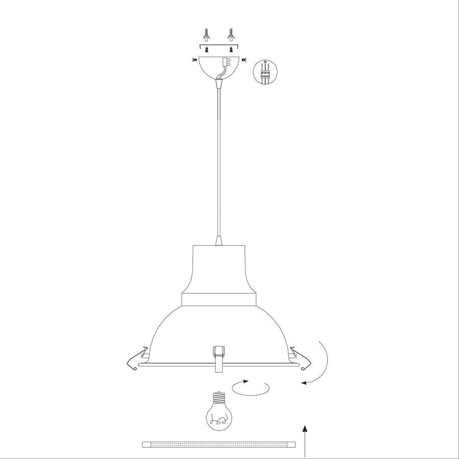 Hanglamp Parade 5798ZW Zwart