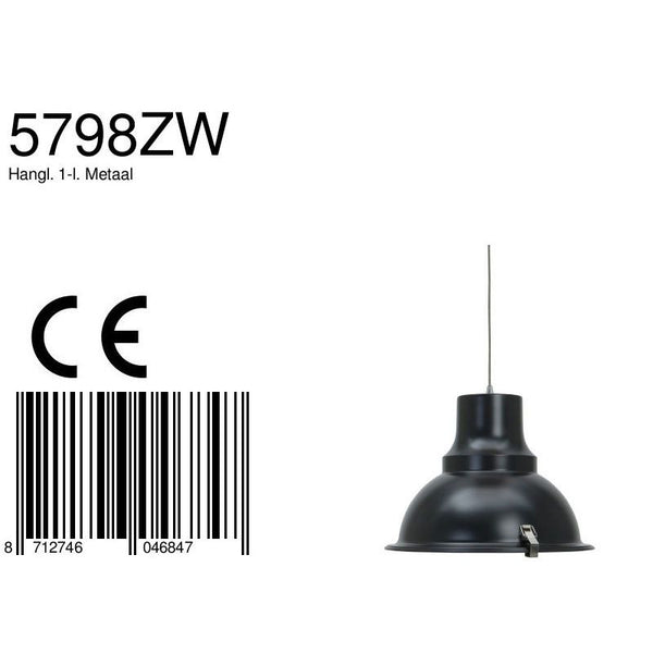 Hanglamp Parade 5798ZW Zwart