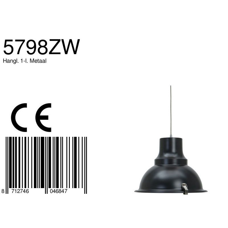 Hanglamp Parade 5798ZW Zwart