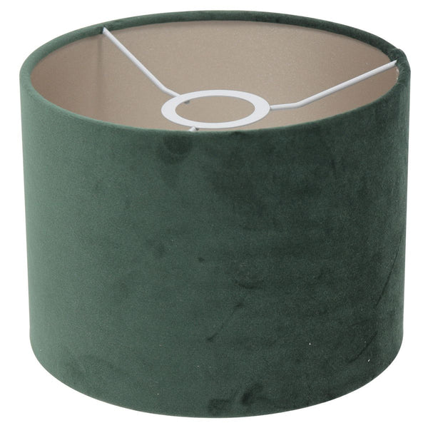 Tafellamp Stang 8162ZW Zwart + Velours Groene kap