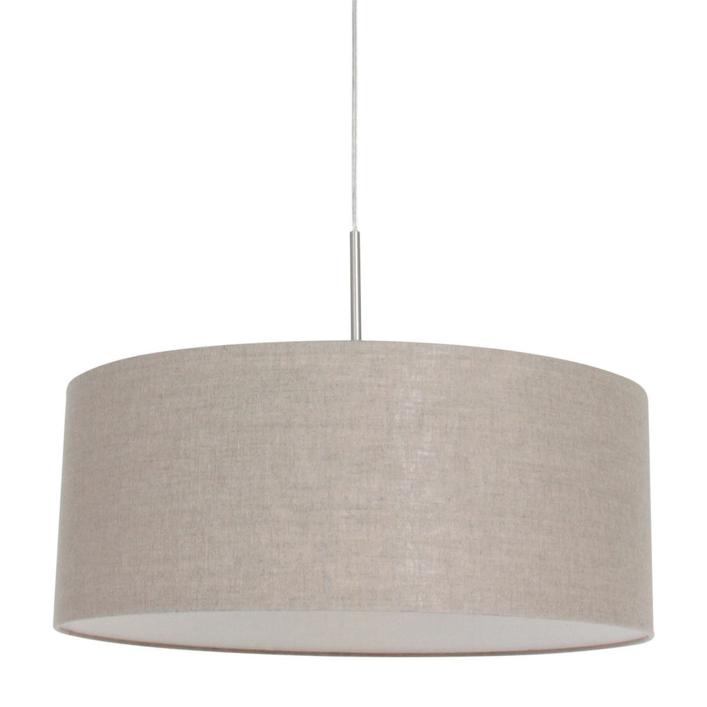 Hanglamp Sparkled Light 3602ST+K1066RS Staal-Grijs Linnen