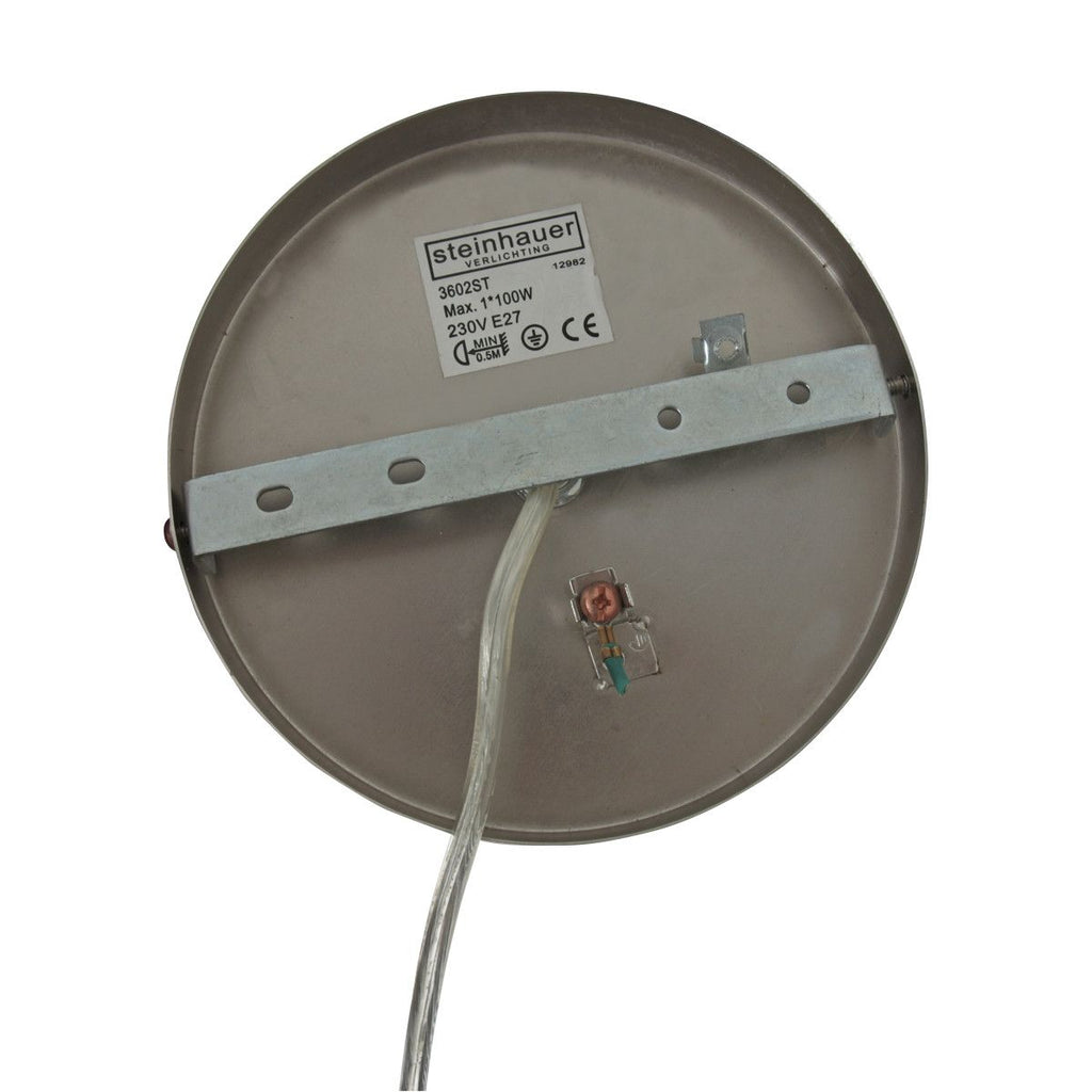 Hanglamp Sparkled Light 3602ST+K1066RS Staal-Grijs Linnen