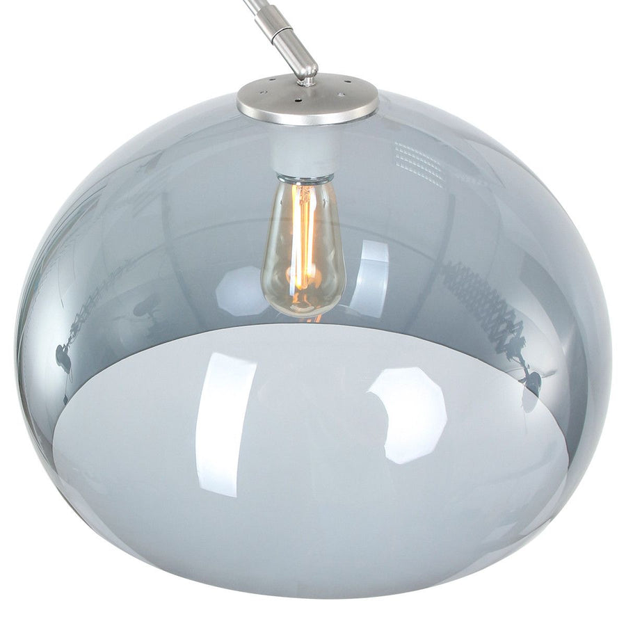 Vloerlamp Sparkled Light 7268ST+K11130S Staal-Grijs Kunststof