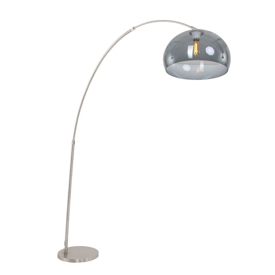 Vloerlamp Sparkled Light 7268ST+K11130S Staal-Grijs Kunststof