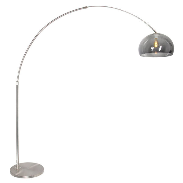 Vloerlamp Sparkled Light 7268ST+K11130S Staal-Grijs Kunststof