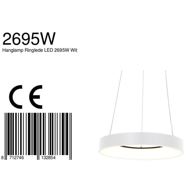 Hanglamp Ringlede 2695W Wit