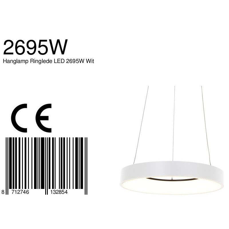 Hanglamp Ringlede 2695W Wit